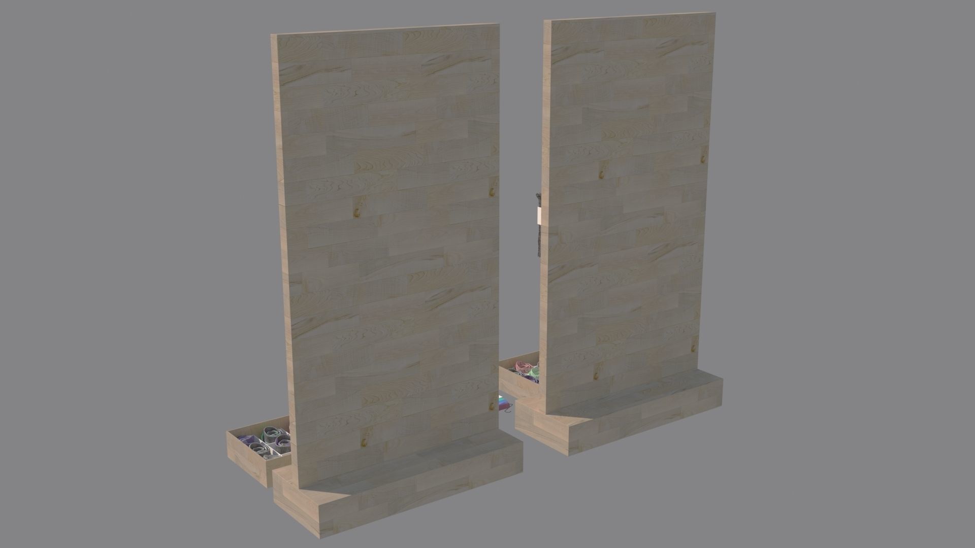 Folded Socks Calcetines Doblados Rack Display 3D model_9