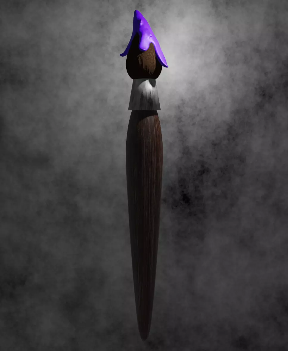 art paintbrush Free 3D model