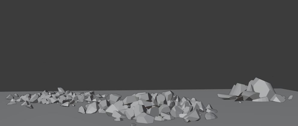 pile of rock Free 3D model_2