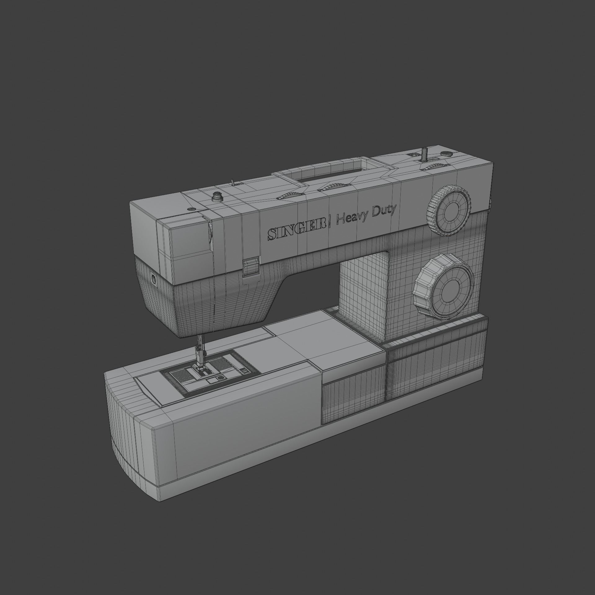 Singer Sewing Machine 3D model_8