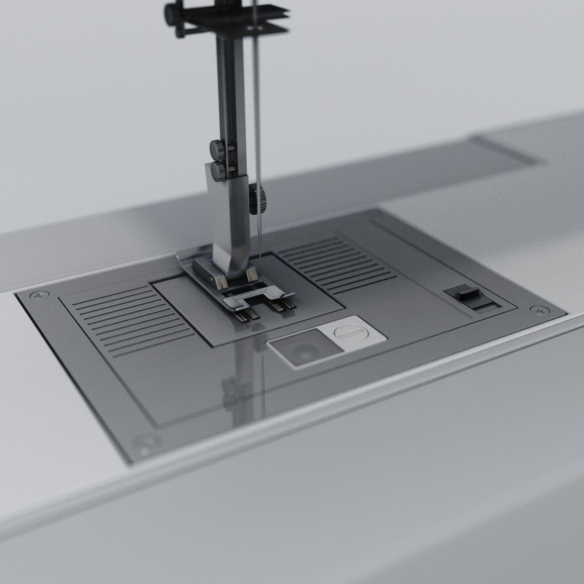 Singer Sewing Machine 3D model_1