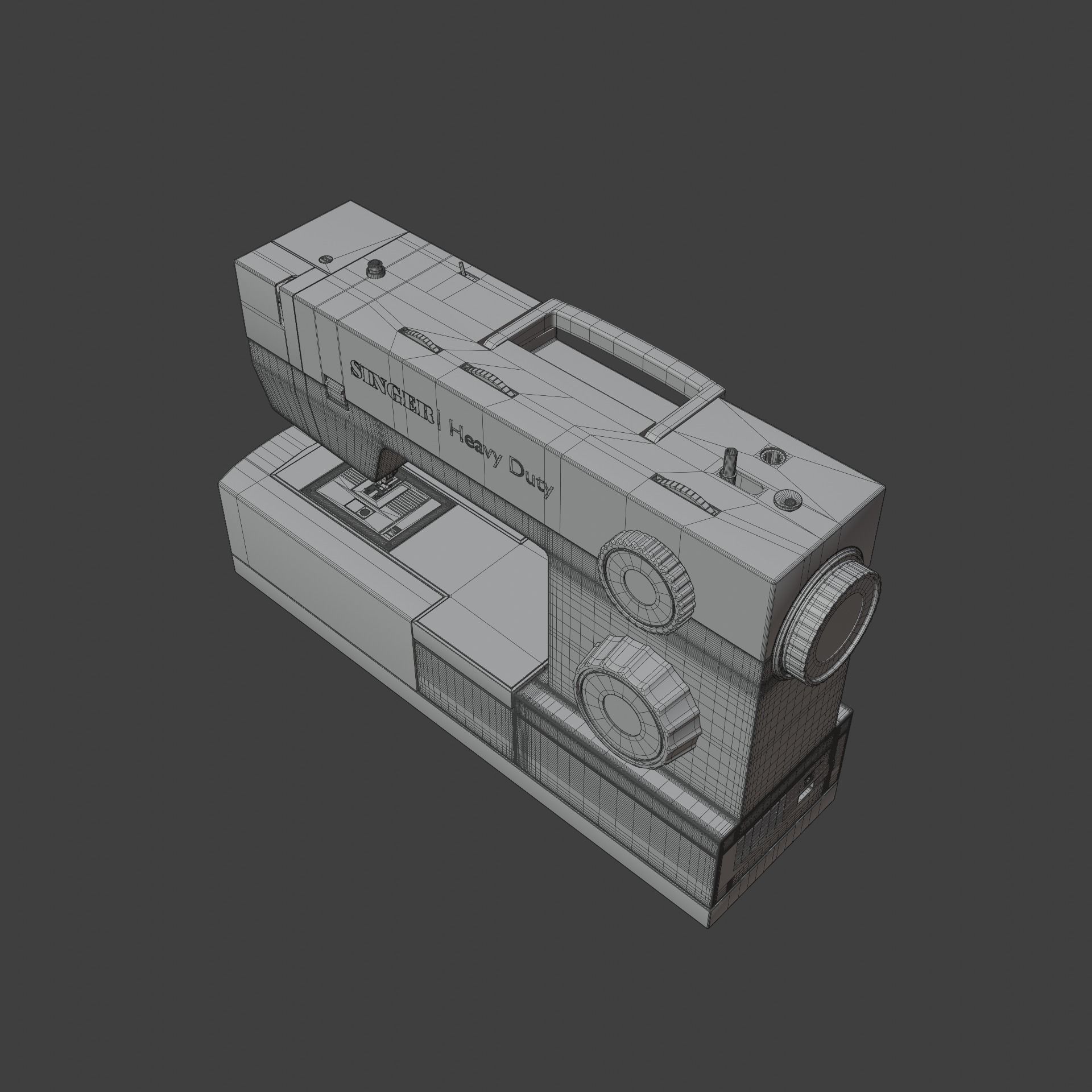 Singer Sewing Machine 3D model_7