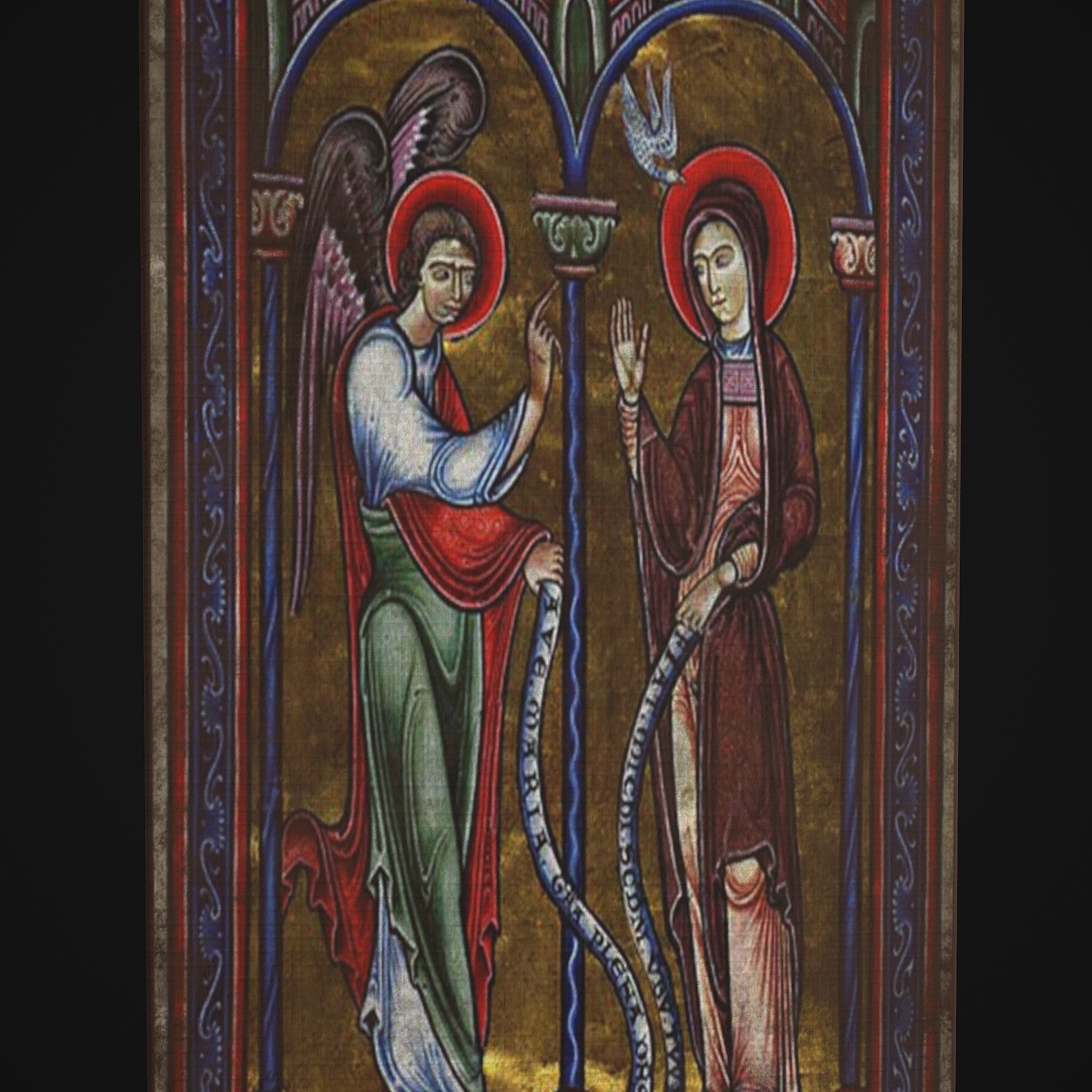 Medieval Manuscript Paintings Three Pack 3D Model Collection_27