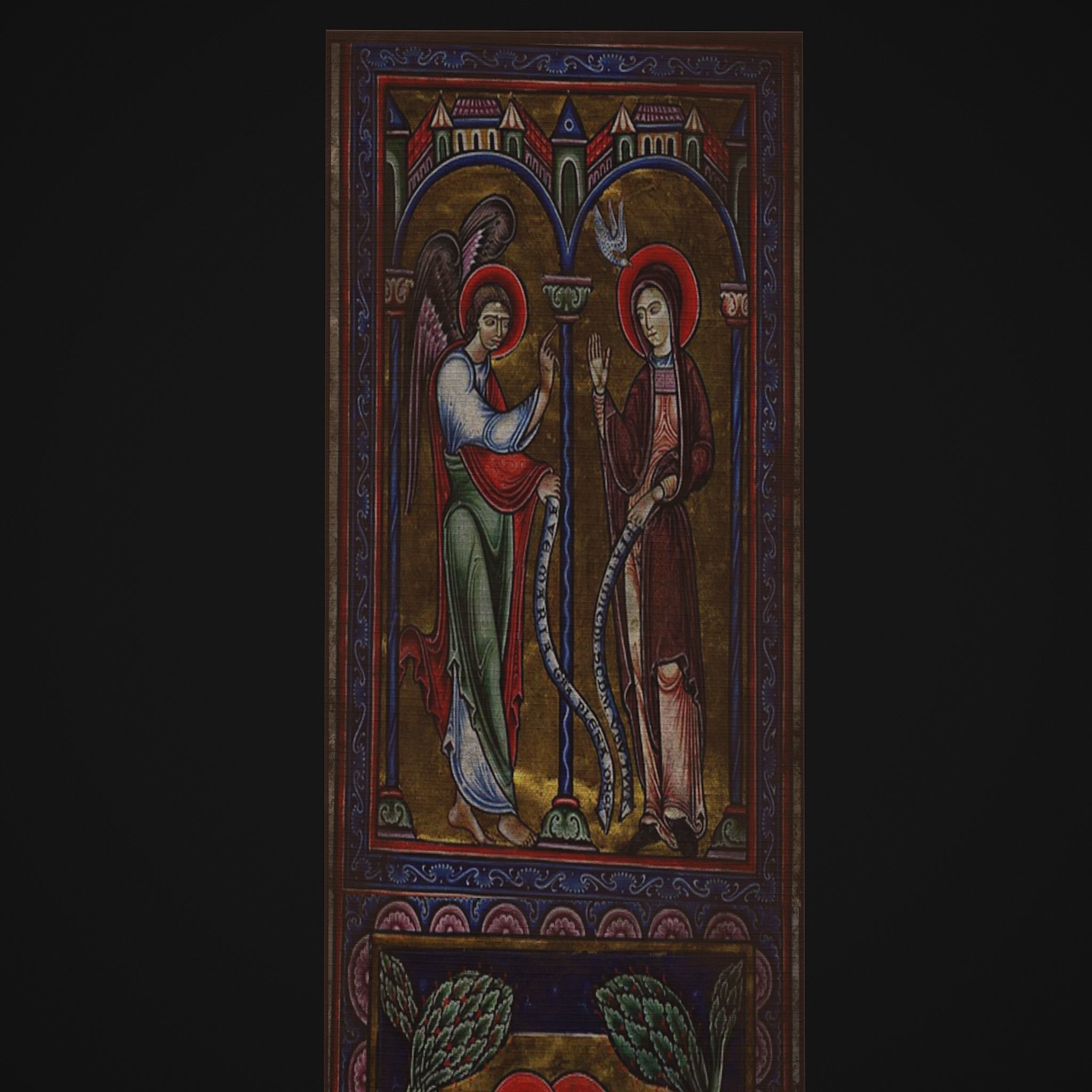 Medieval Manuscript Paintings Three Pack 3D Model Collection_26