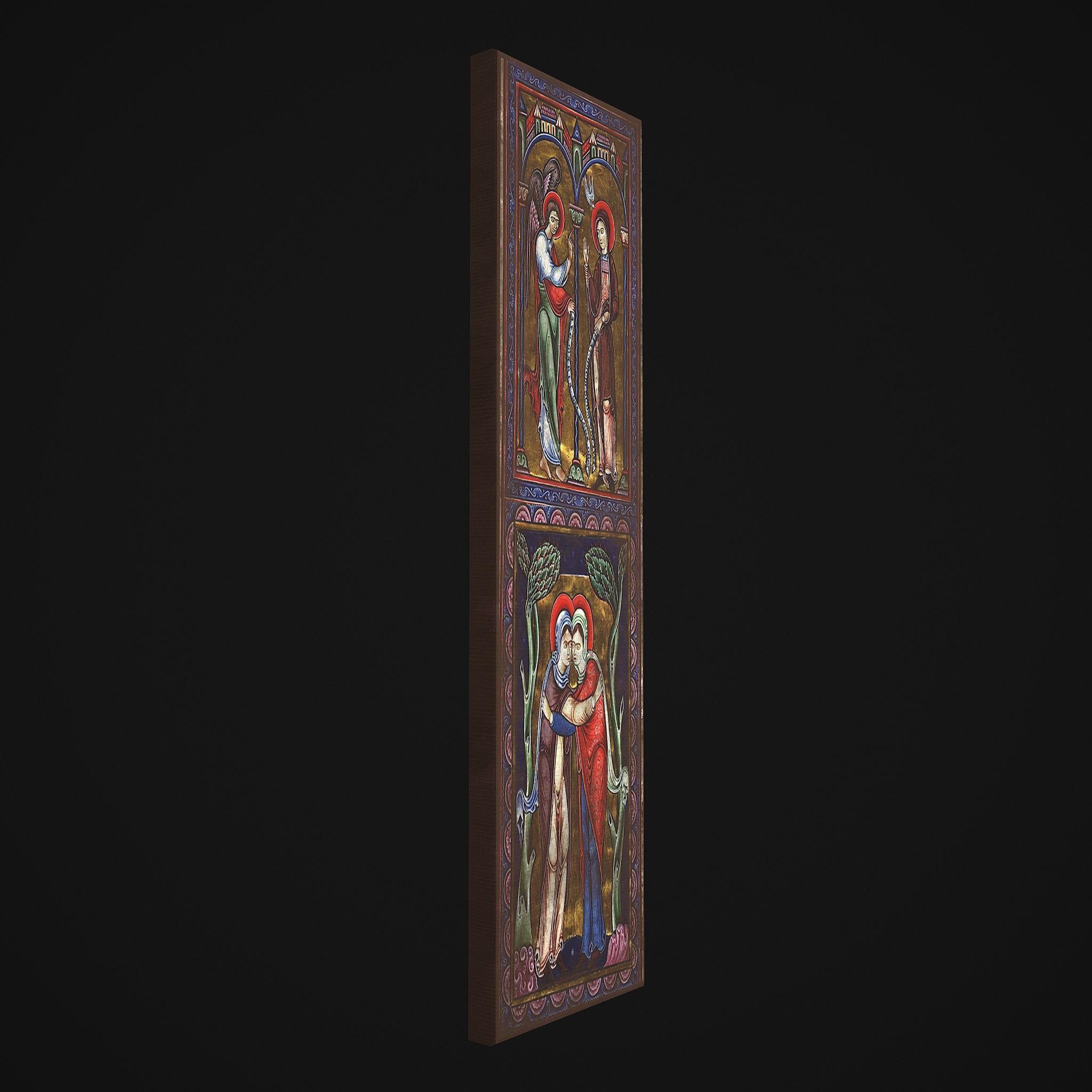 Medieval Manuscript Paintings Three Pack 3D Model Collection_21