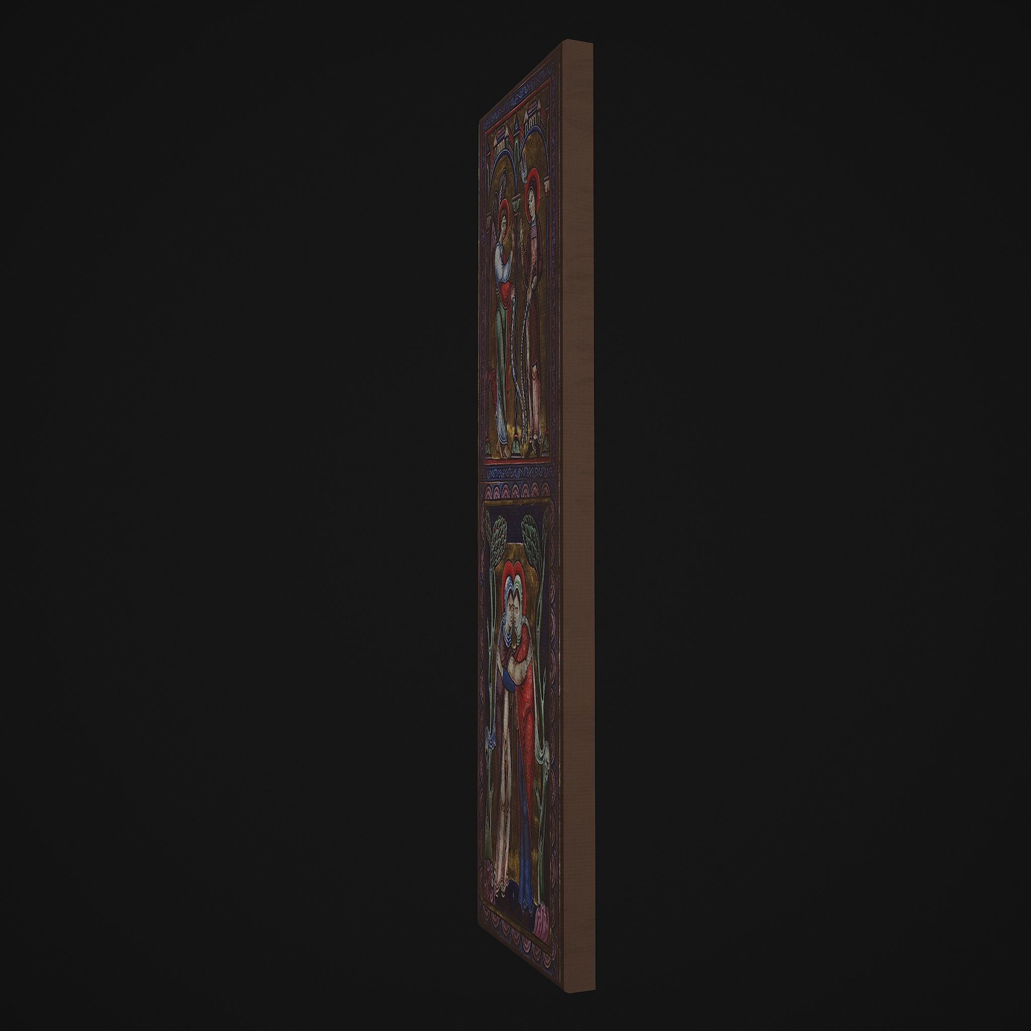 Medieval Manuscript Paintings Three Pack 3D Model Collection_20