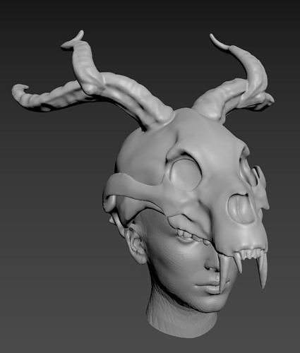 TOMB RAIDER - FANTASY SKULL HELMET 3D print model
