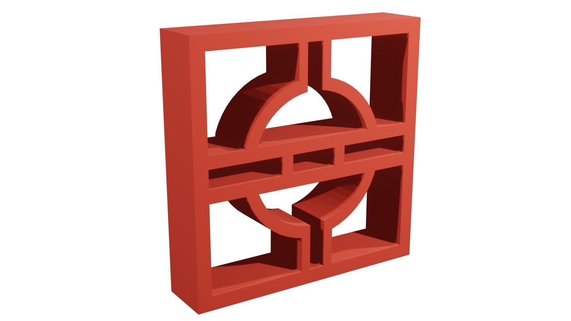Brick Jaali Arch Over 3D model_3