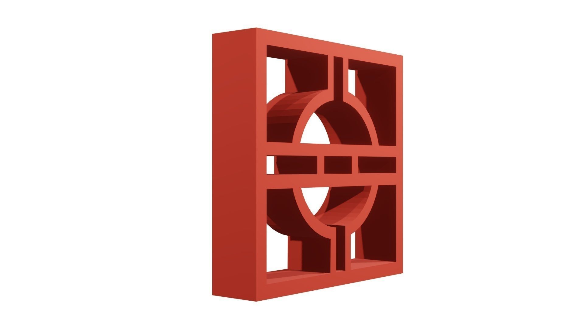 Brick Jaali Arch Over 3D model_4