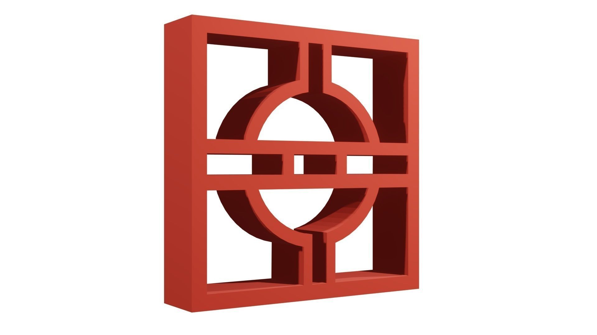 Brick Jaali Arch Over 3D model_2