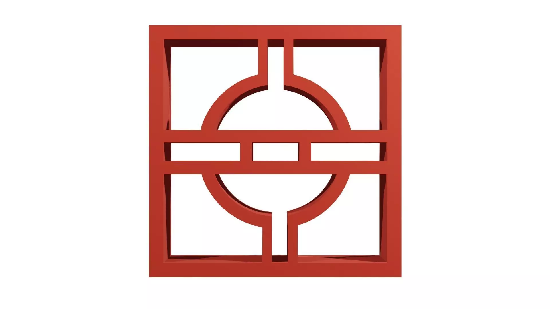 Brick Jaali Arch Over 3D model_0