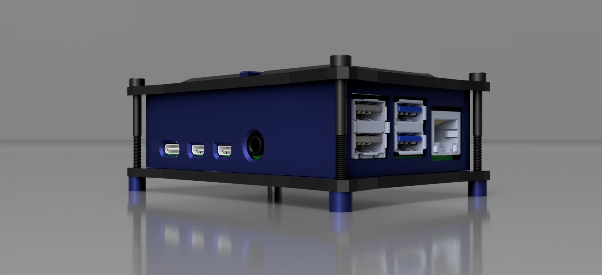 RASPBERRY PI 4 B BOX 3D print model_2