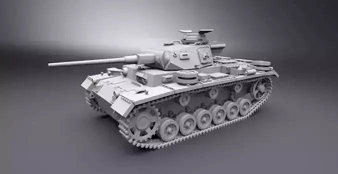 Panzer 3 Scale Model 3D print model