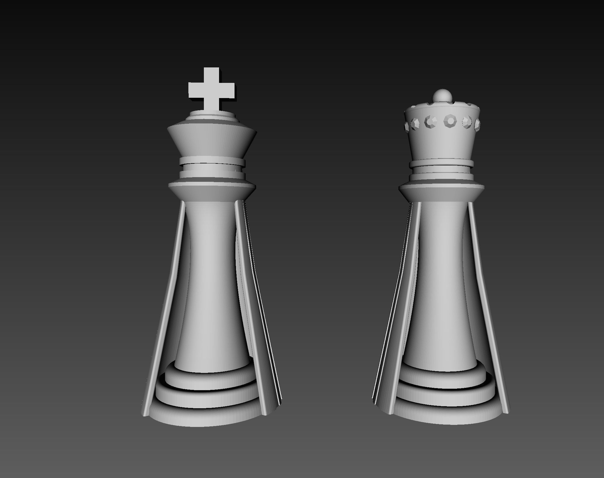 Custom CHESS Pieces STL files to print in 3D 3D print model_10