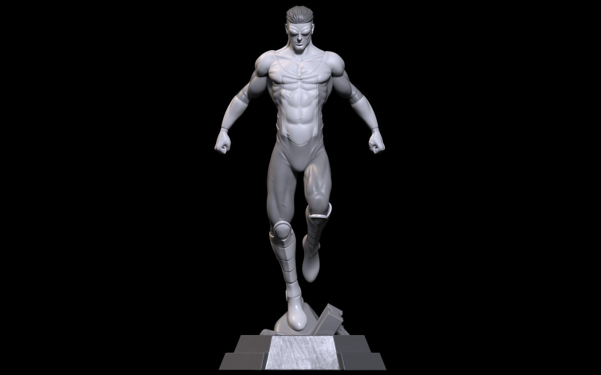 Fanart INVINCIBLE - Statue 3D print model_7