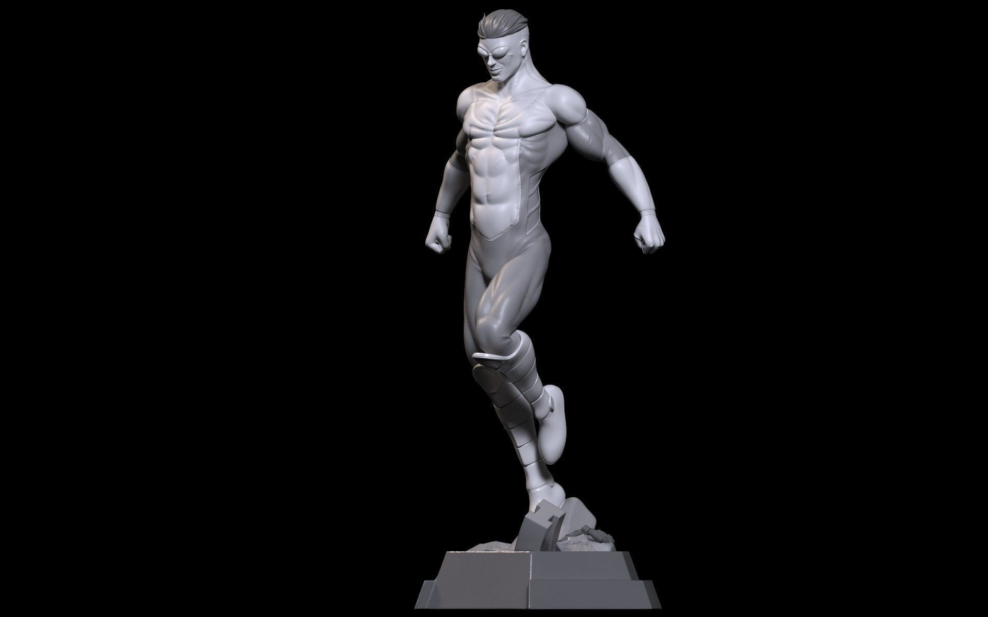 Fanart INVINCIBLE - Statue 3D print model_9