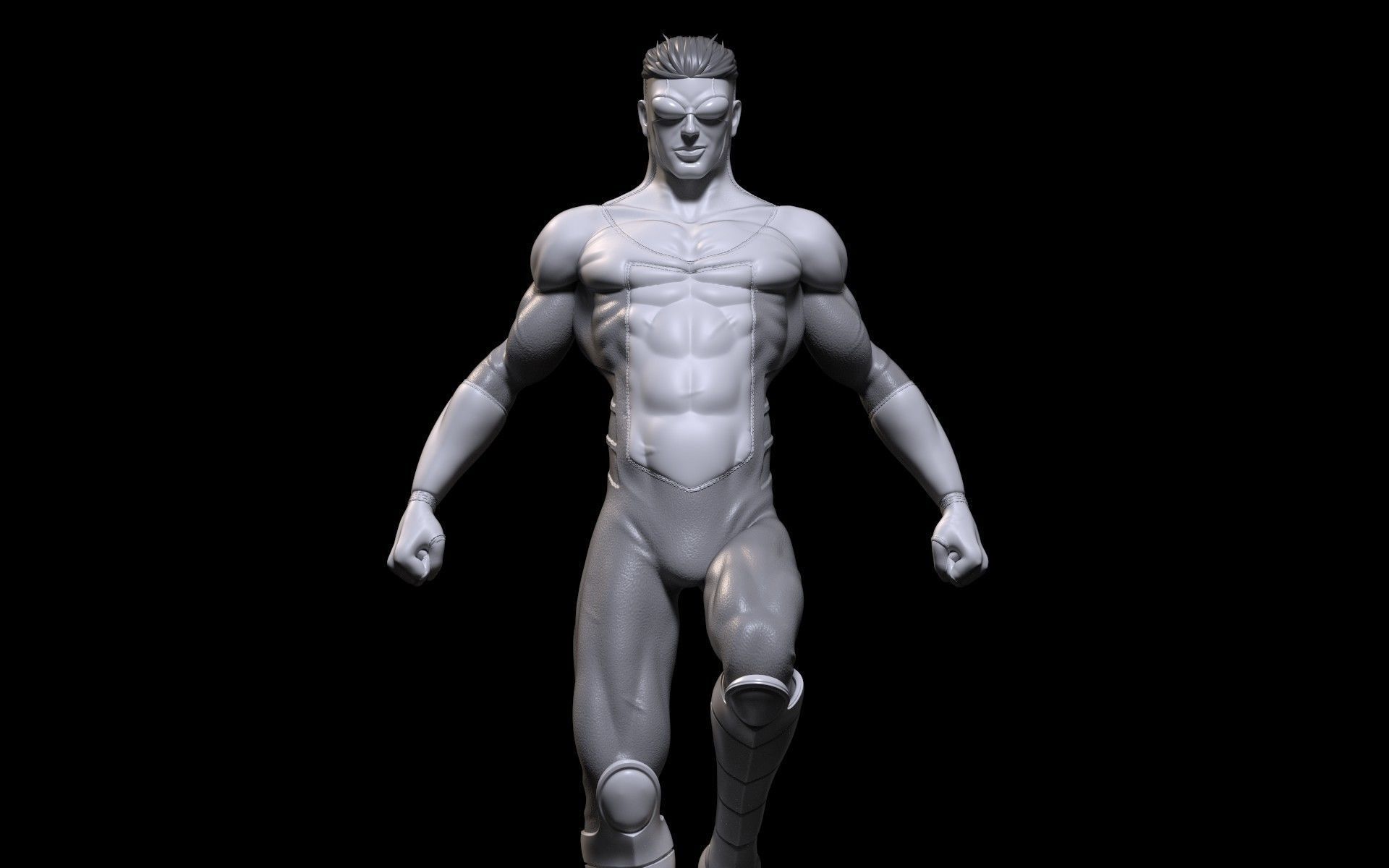 Fanart INVINCIBLE - Statue 3D print model_8
