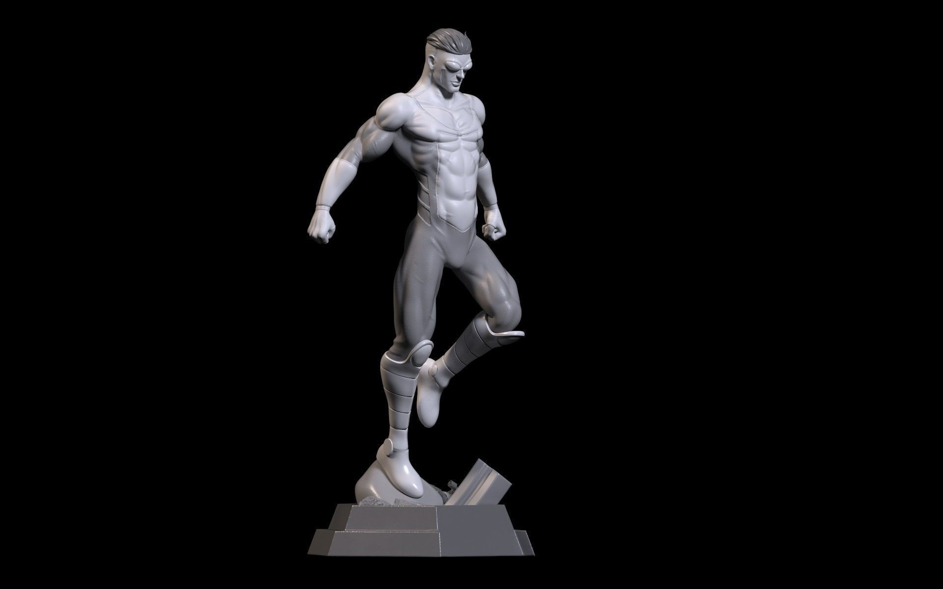 Fanart INVINCIBLE - Statue 3D print model_11