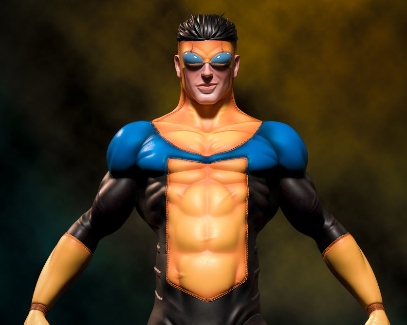 Fanart INVINCIBLE - Statue 3D print model_2