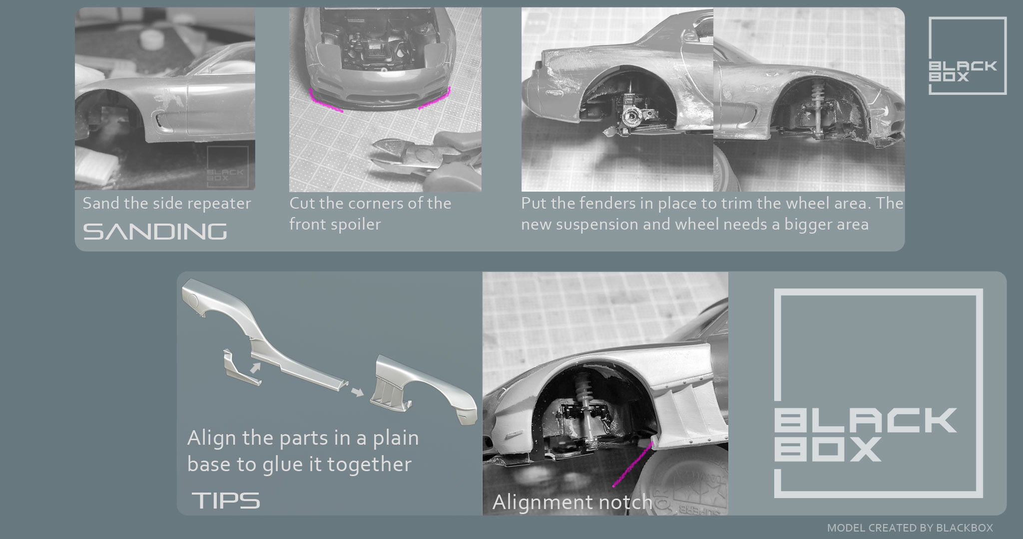 RX7 BB01 BODYKIT For tamiya 1-24 3D print model_11