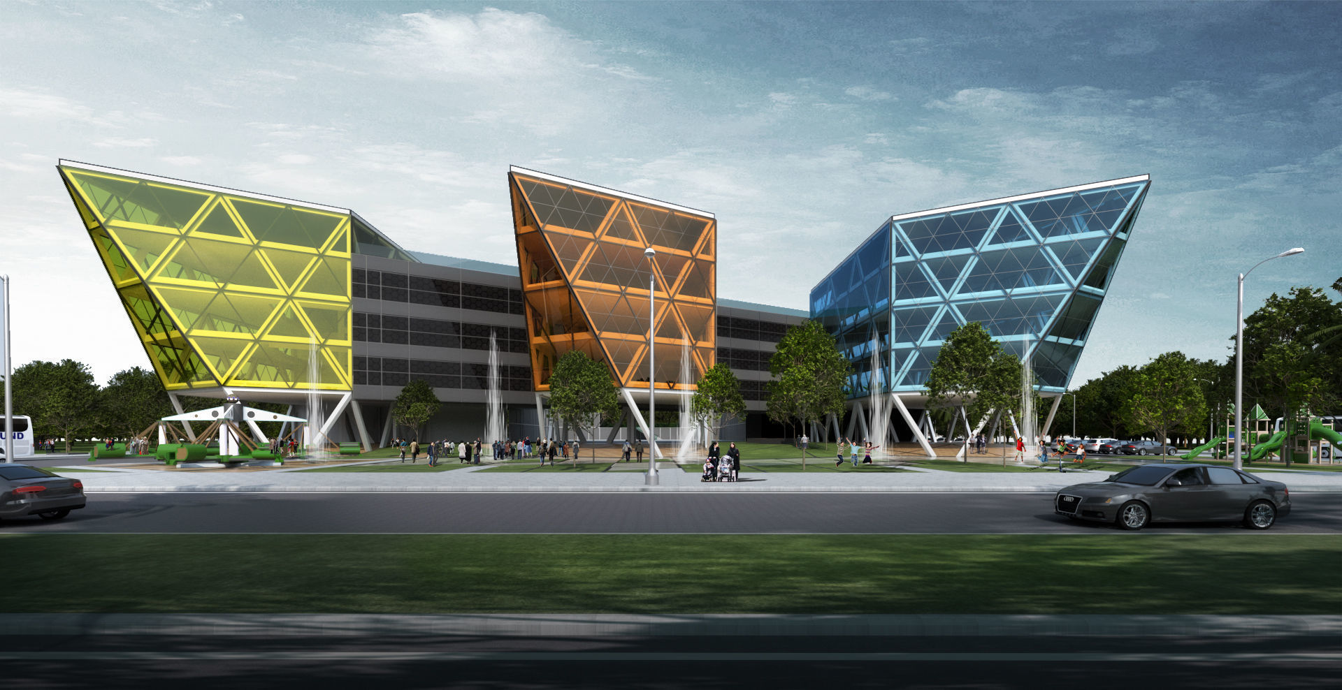 Center of Children Bac Ninh 3D model 3D model_1