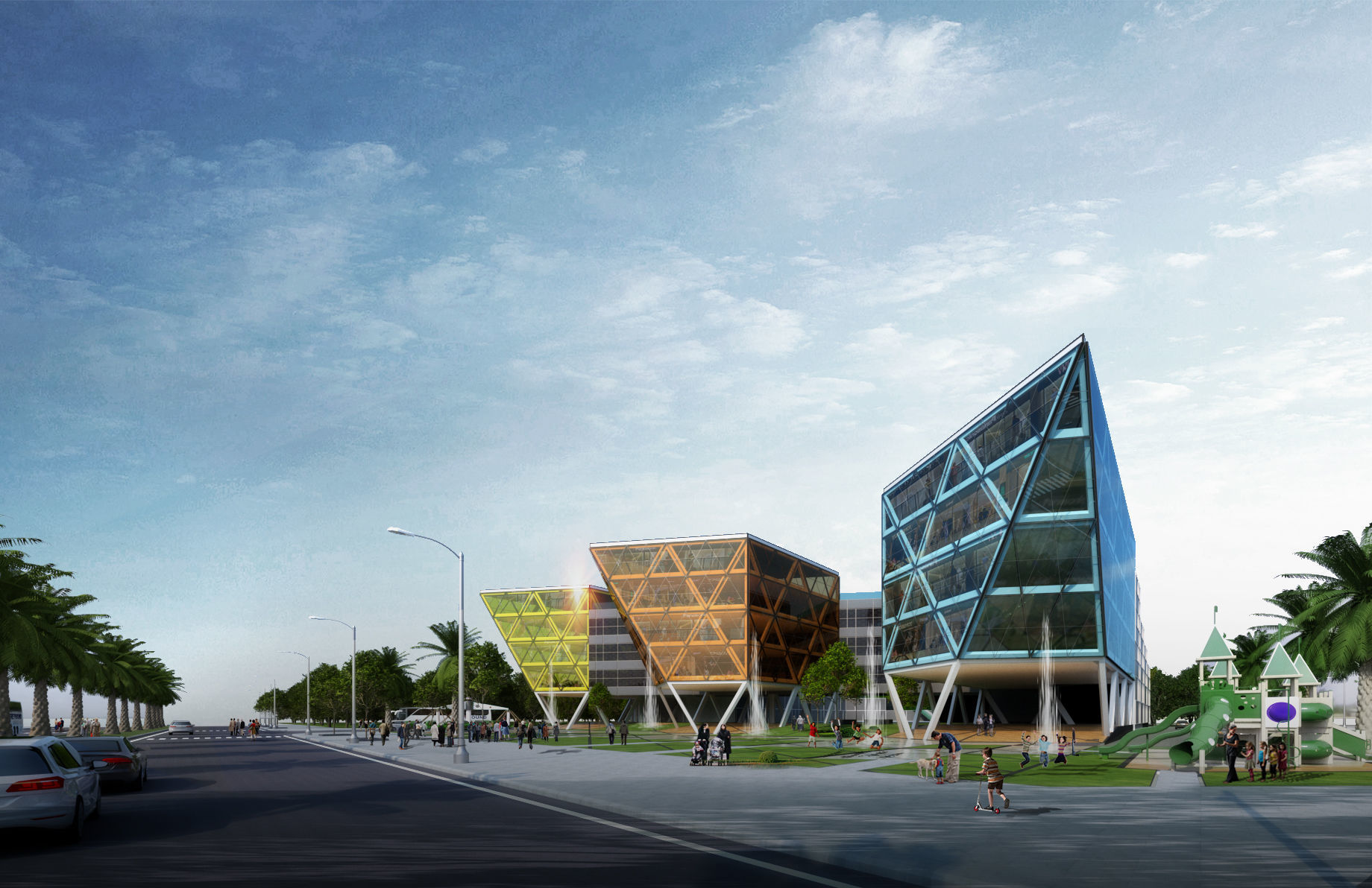 Center of Children Bac Ninh 3D model 3D model_3