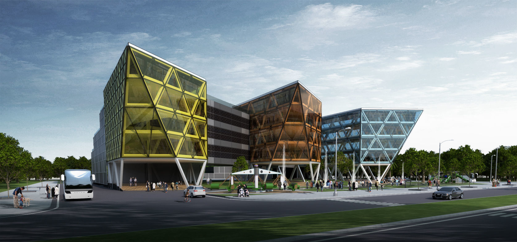 Center of Children Bac Ninh 3D model 3D model_2