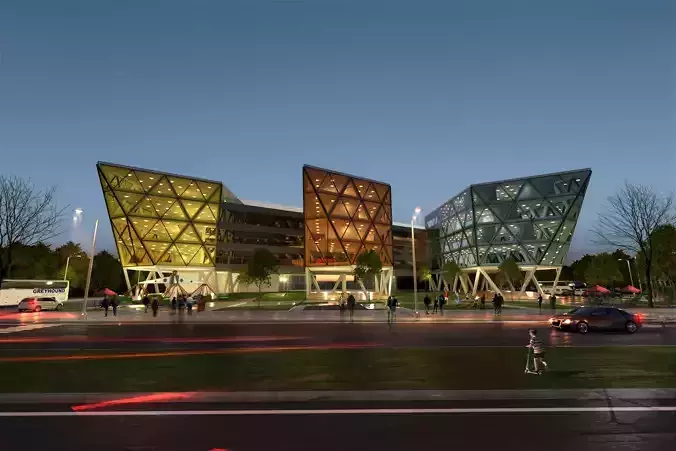 Center of Children Bac Ninh 3D model