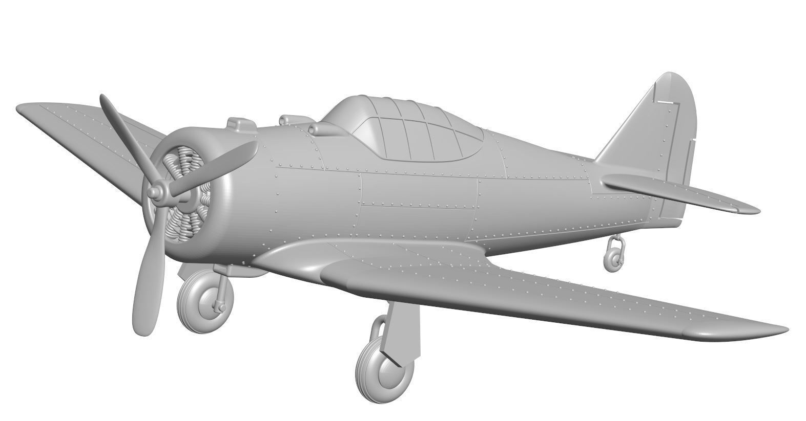 Aircraft 23 3D model_1