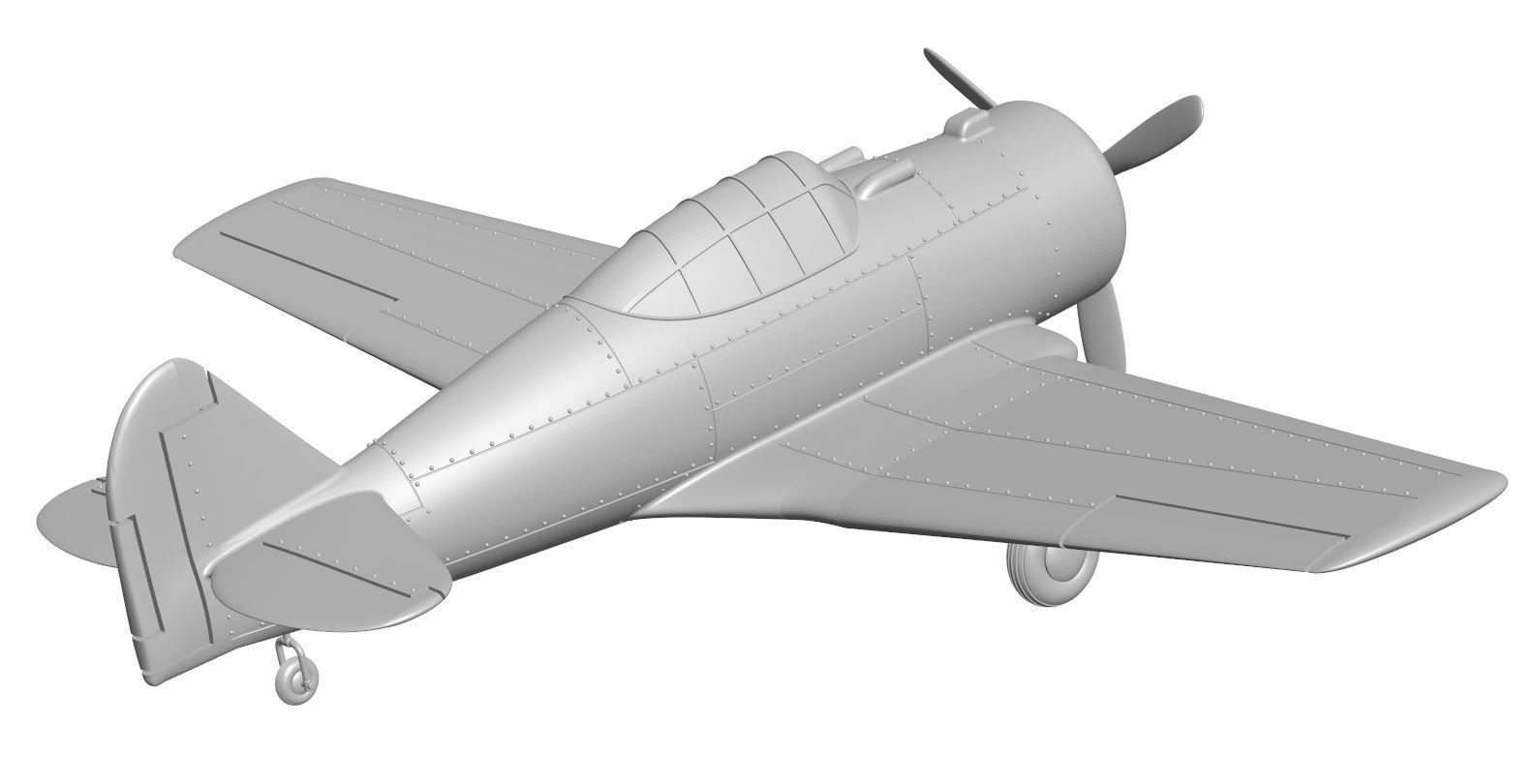 Aircraft 23 3D model_2