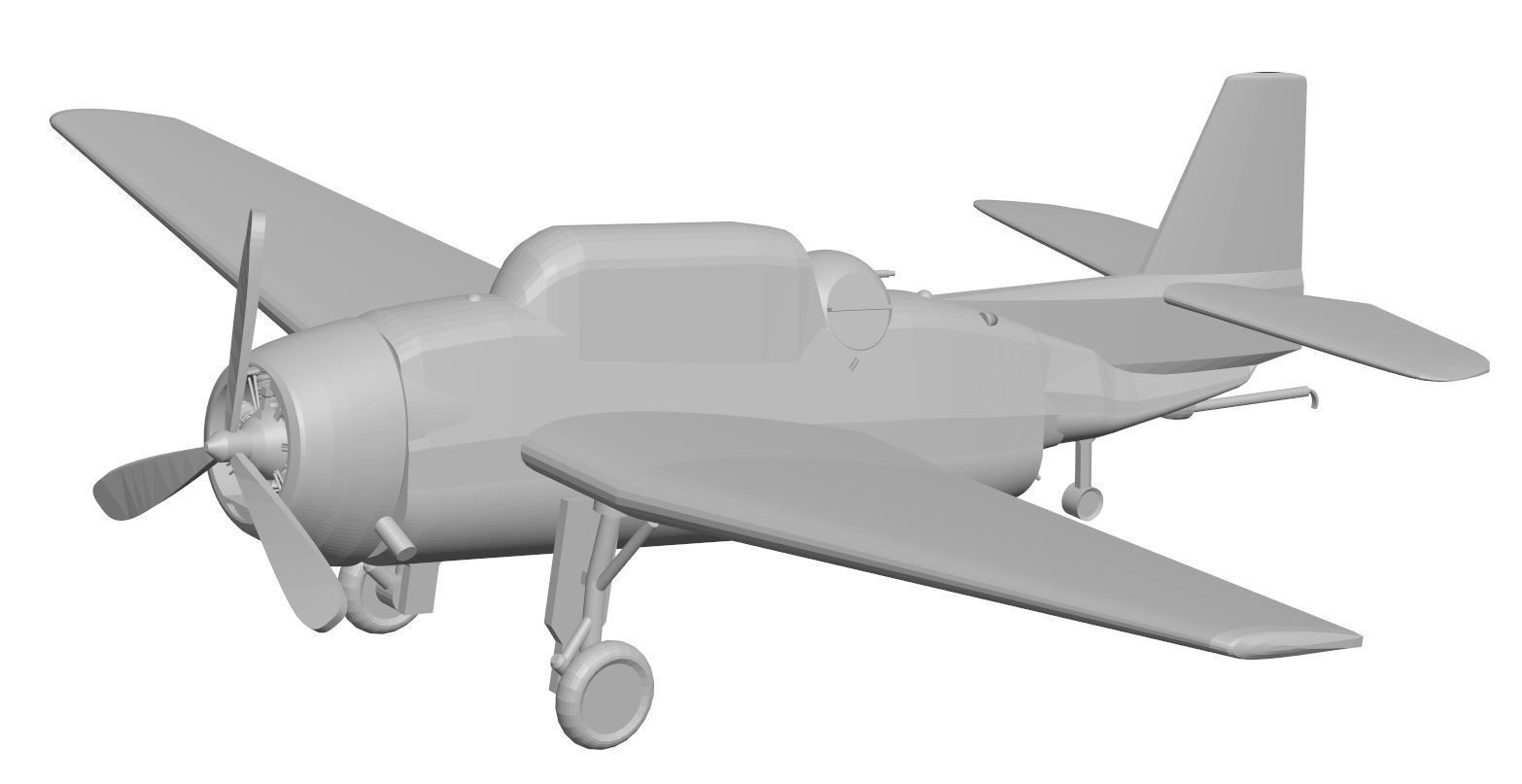 Aircraft 32 3D model_1