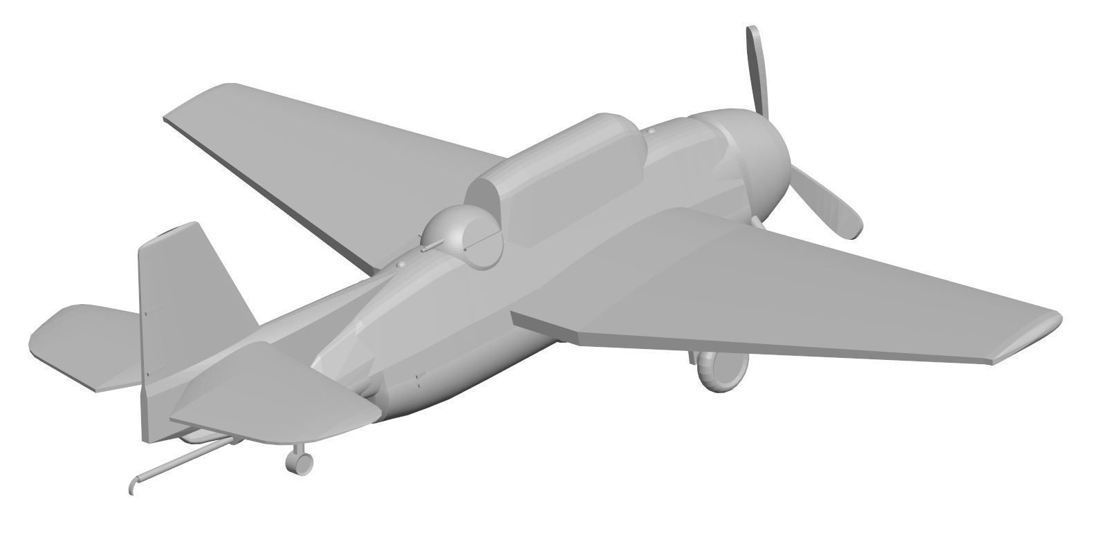 Aircraft 32 3D model_2