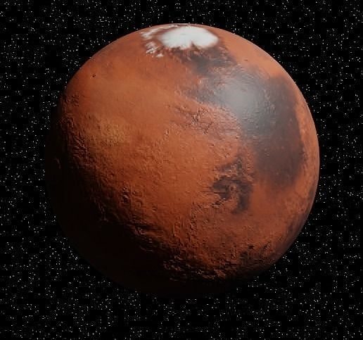 Planet Mars Free low-poly 3D model