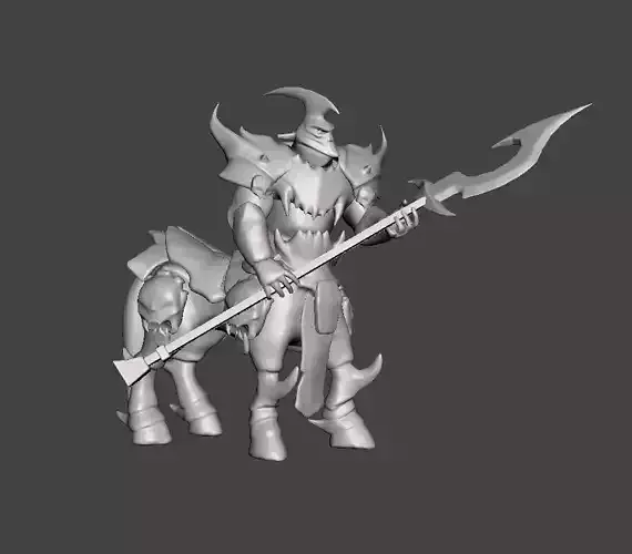 Hecarim 3D Model demon on horse
