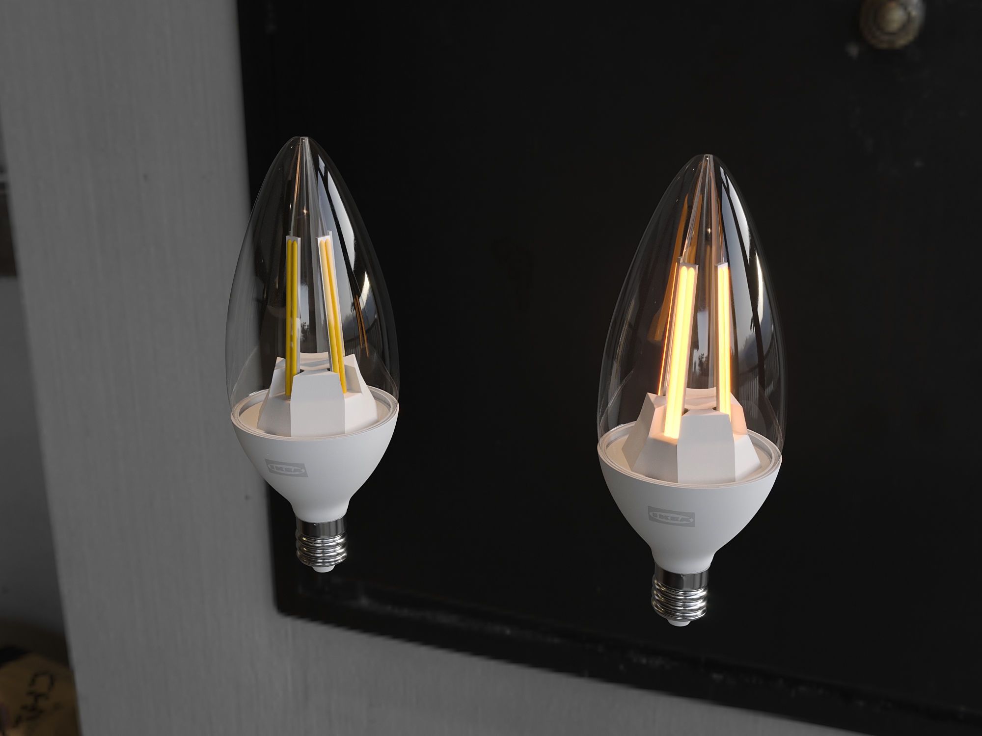 IKEA LEDARE LED Light Bulbs 3D model_1
