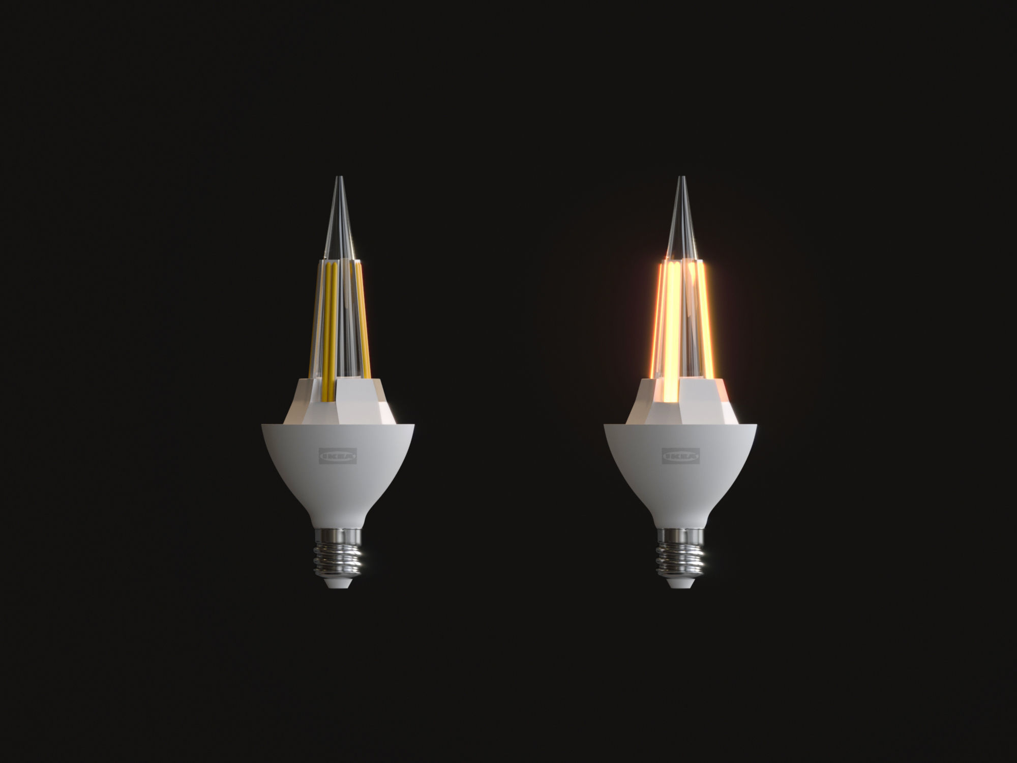 IKEA LEDARE LED Light Bulbs 3D model_14