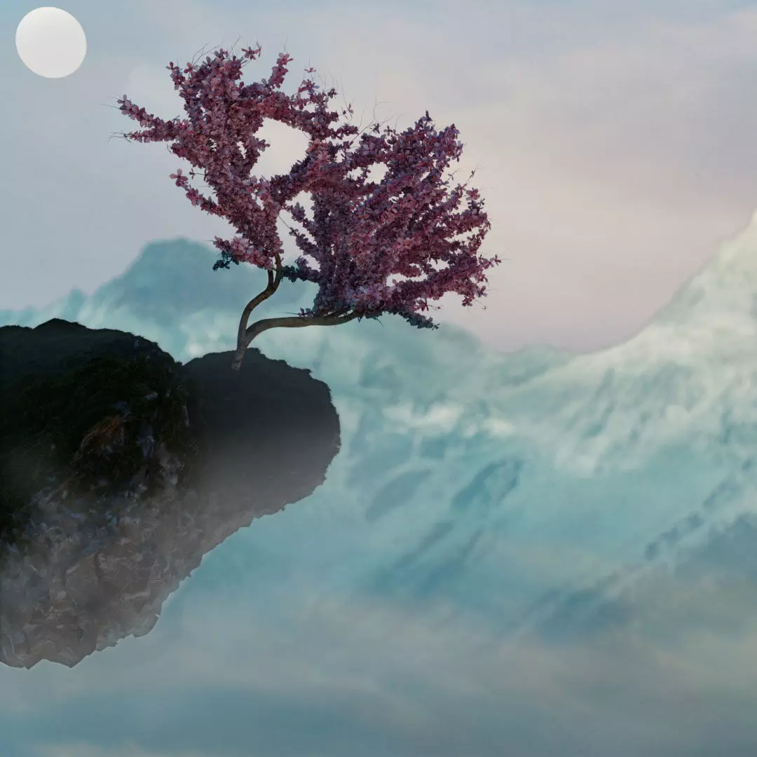 Cherry Blossom tree 3d Model  3D model_0