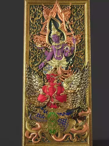 The Narayana affix Garuda In Door or Windows For CNC 3D print model