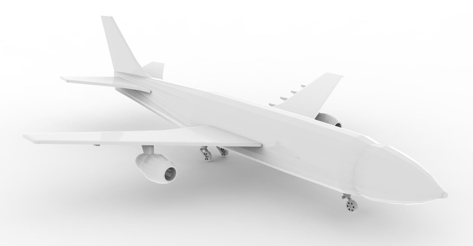 Aircraft collection jet plane 3D model_43