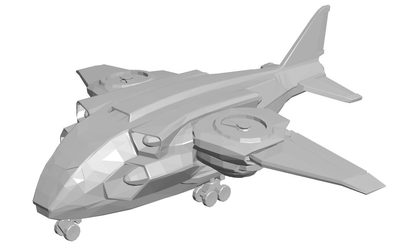 Aircraft collection jet plane 3D model_16