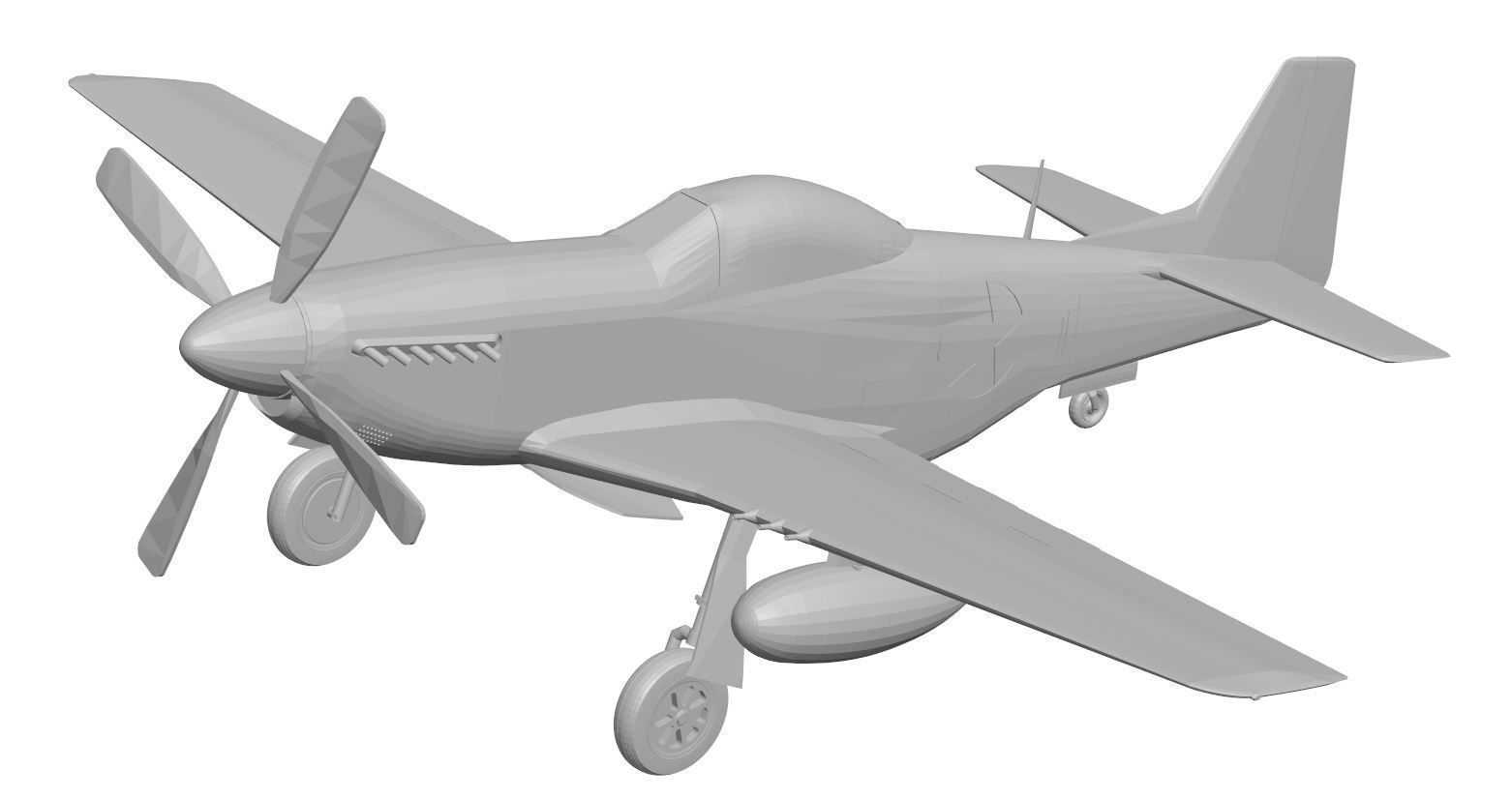 Aircraft collection jet plane 3D model_20
