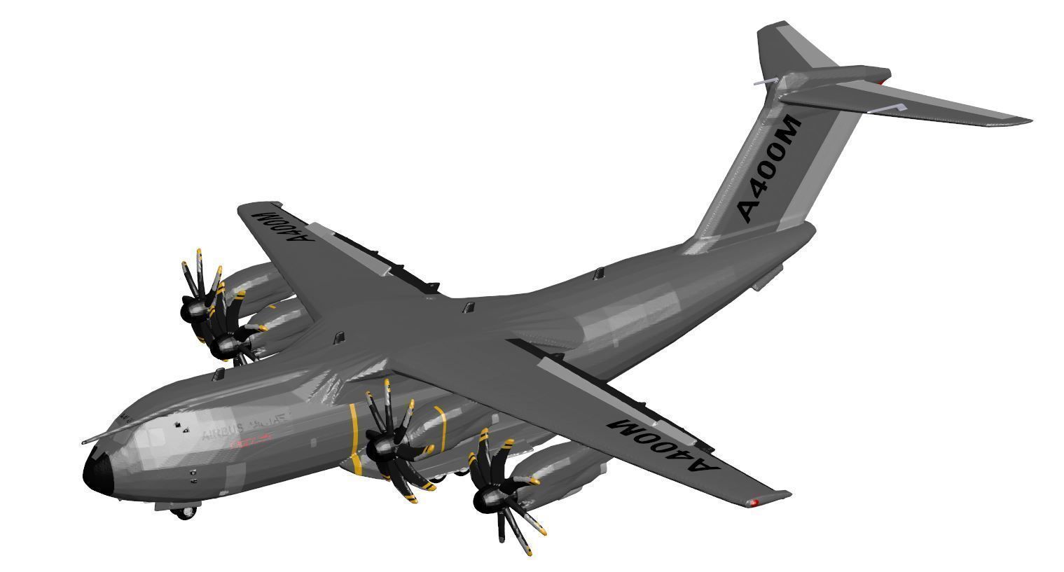 Aircraft collection jet plane 3D model_36