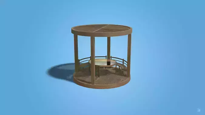 Lowpoly Gazebo coffee table