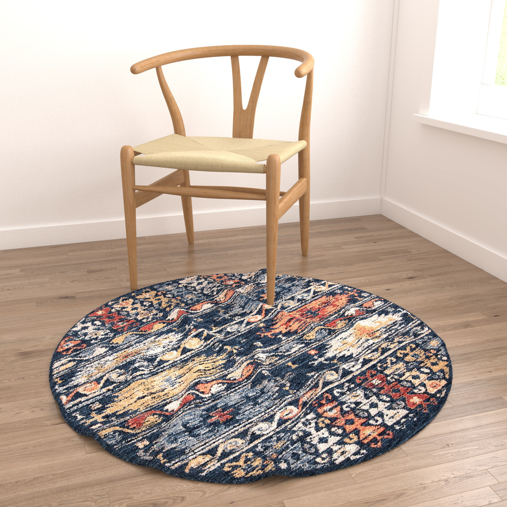 Rugs No 37 Low-poly 3D model_5