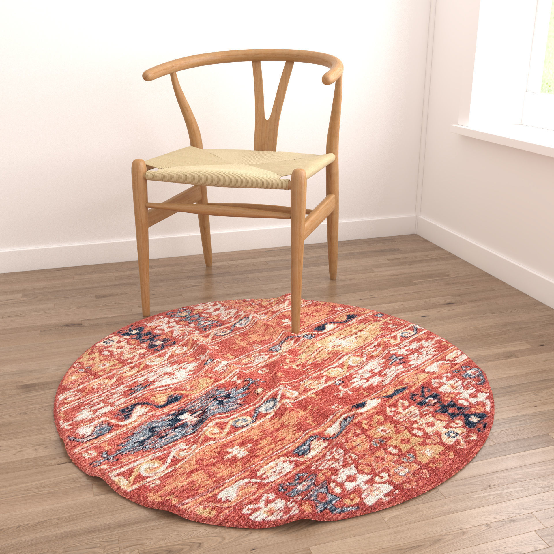 Rugs No 37 Low-poly 3D model_4
