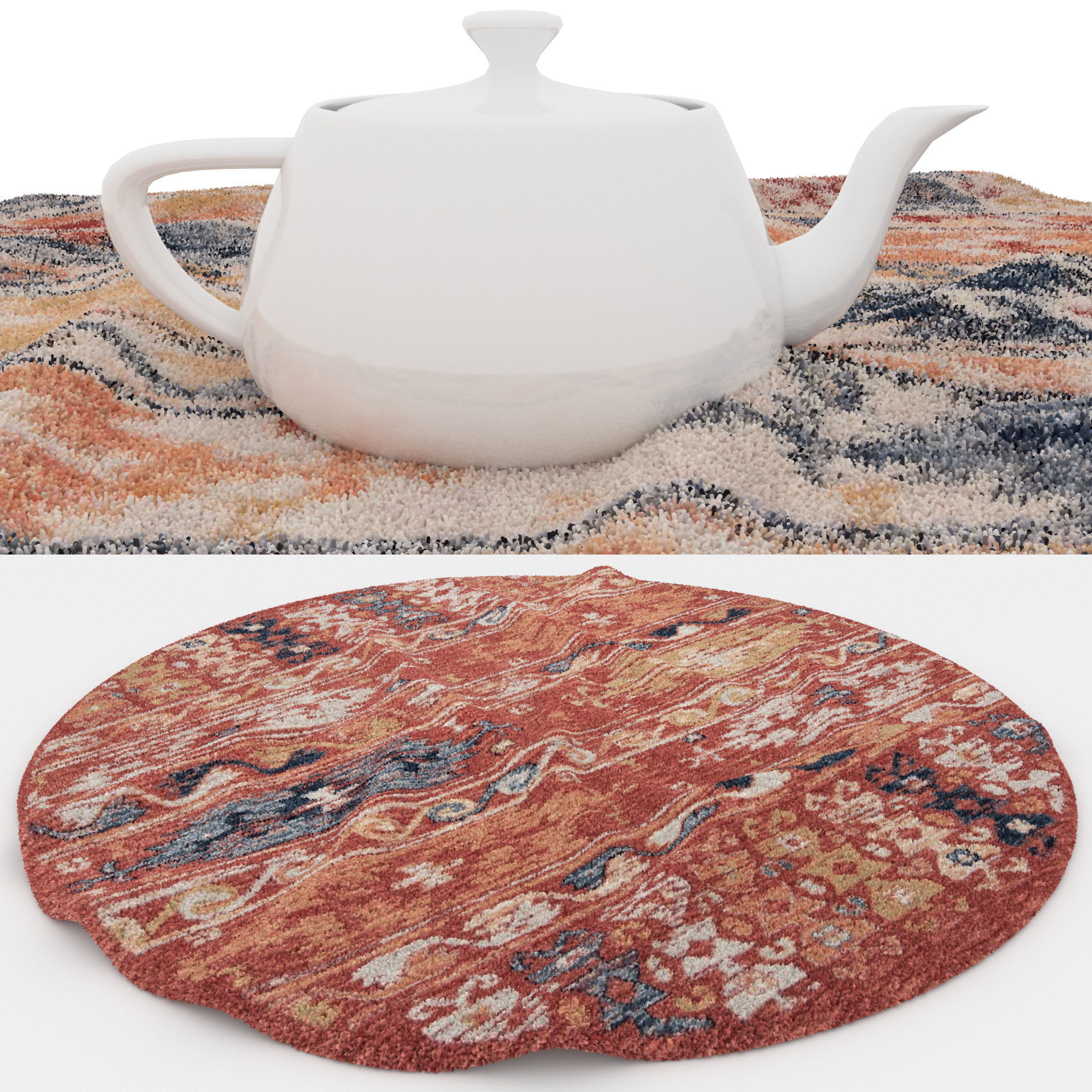 Rugs No 37 Low-poly 3D model_1