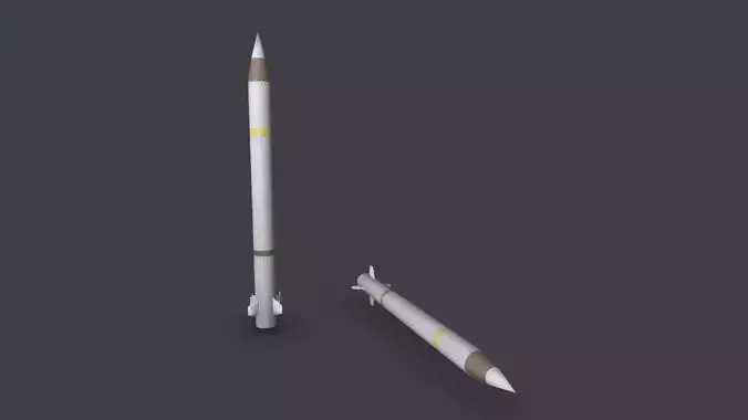 VT 1 Crotale Missile Low-poly 3D model