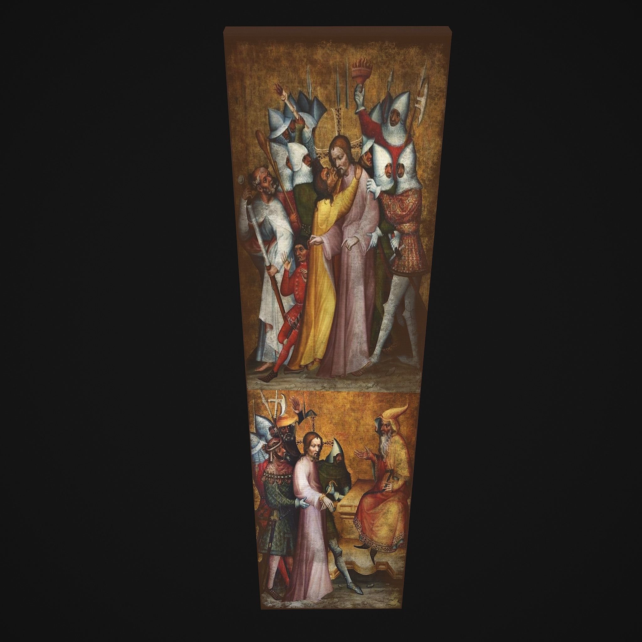 Medieval Church Painting Low-poly 3D model_14