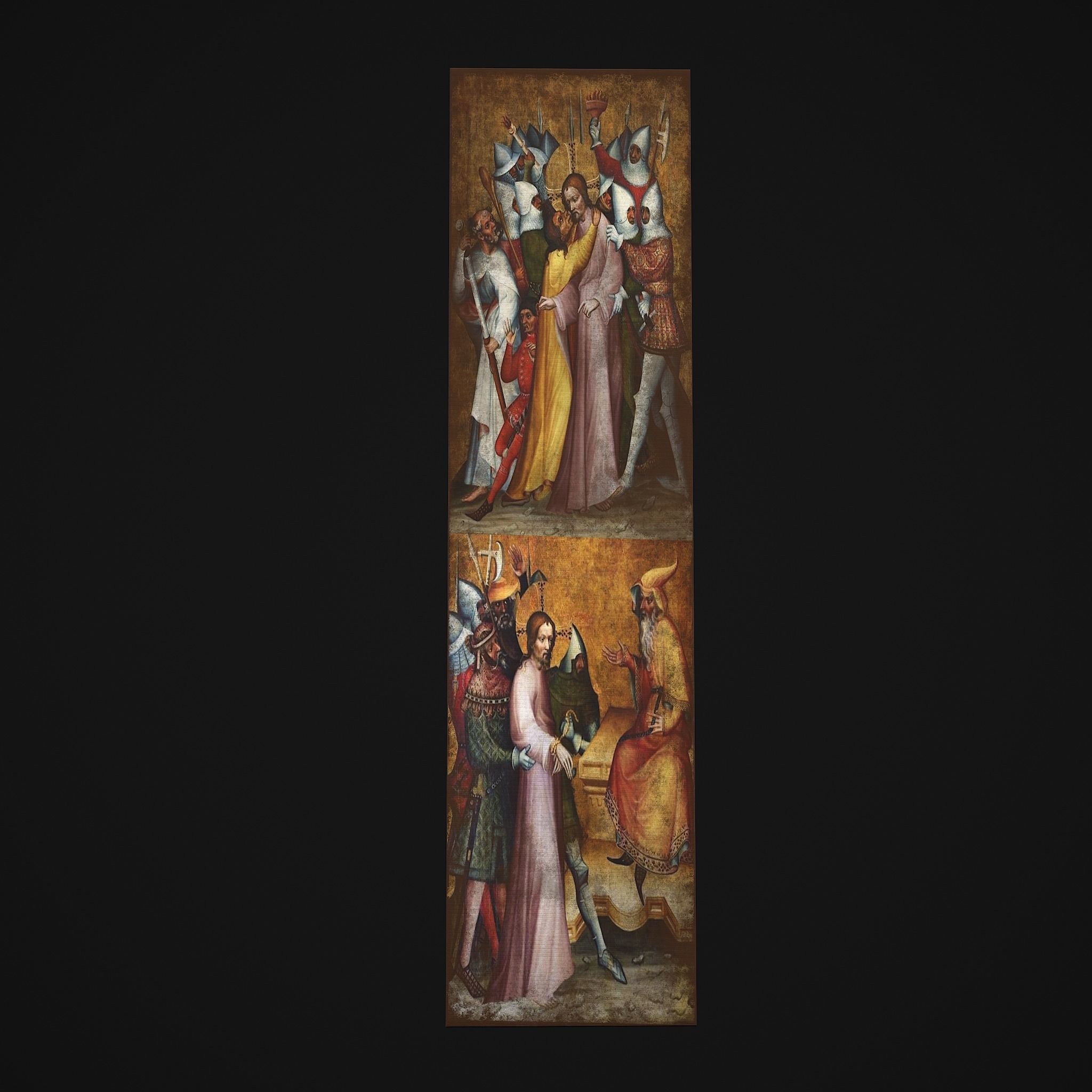 Medieval Church Painting Low-poly 3D model_6