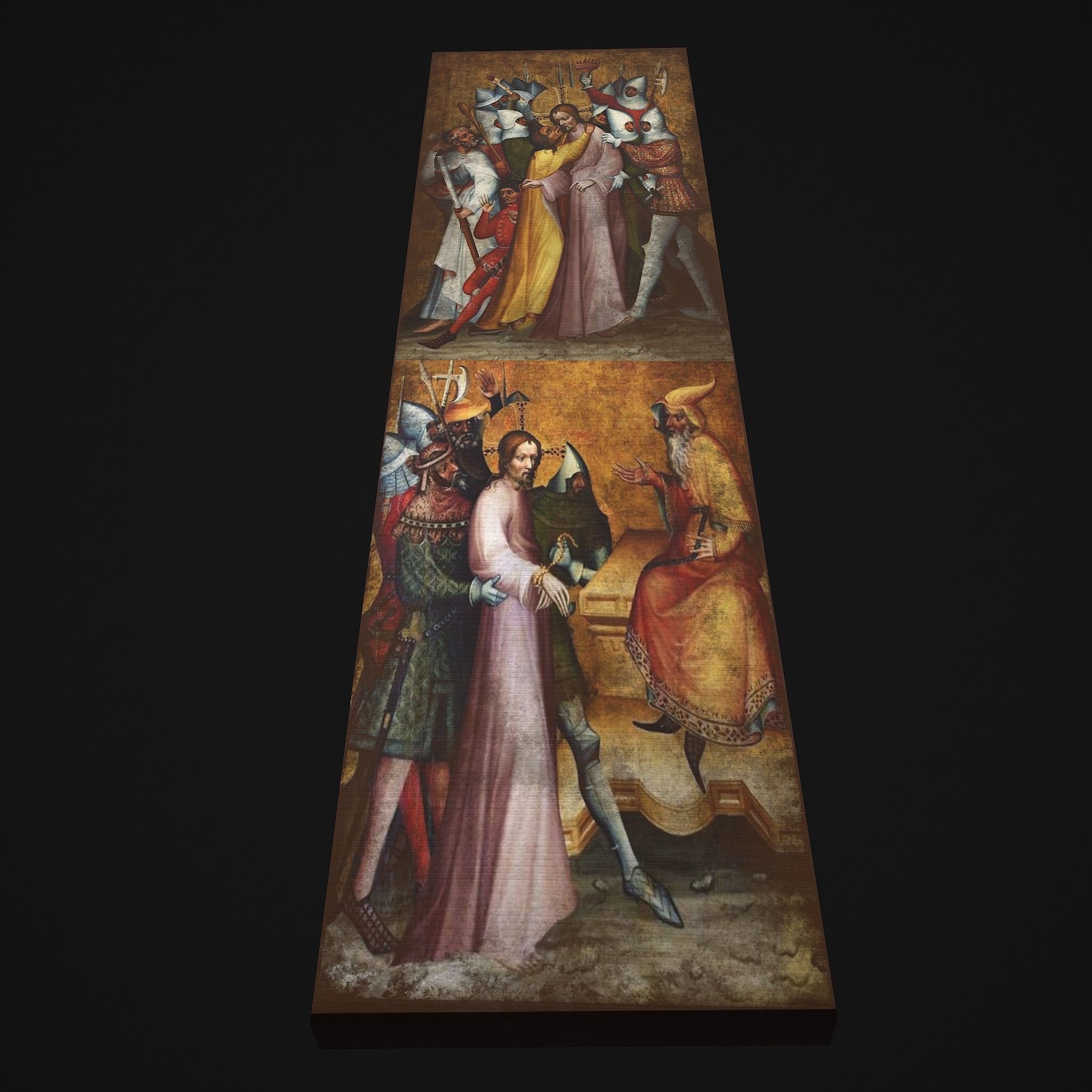 Medieval Church Painting Low-poly 3D model_13